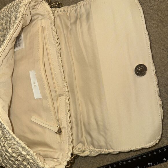 H&M handbag Boho Woven Straw Rattan Shoulder Bag 8”X 11” - Picture 10 of 10